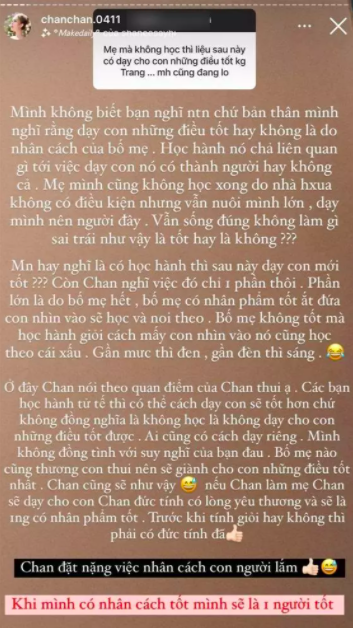 Fan thắc mắc “không học liệu có dạy được con”, vợ streamer giàu nhất Việt Nam nói một câu khiến người nghe tâm đắc - Ảnh 3.