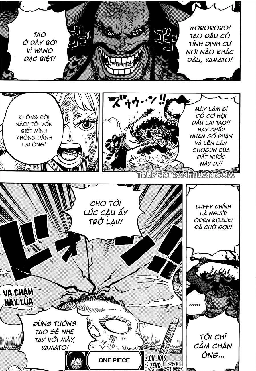 One Piece: Thấy con gái bỏ nhà đi tìm con trai, Kaido dùng hình thức lai mạnh nhất để dạy Yamato - Ảnh 2.