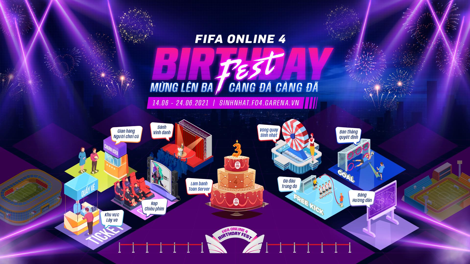 FIFA Online 4 kỷ niệm sinh nhật 3 tuổi bằng siêu lễ với hàng ngàn phần quà  cực khủng