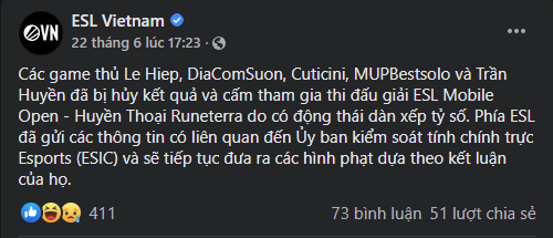 Huyền Thoại Runeterra: 5 bài thủ người Việt bị tổ chức ESL cấm thi đấu vì dàn xếp tỷ số - Ảnh 2.