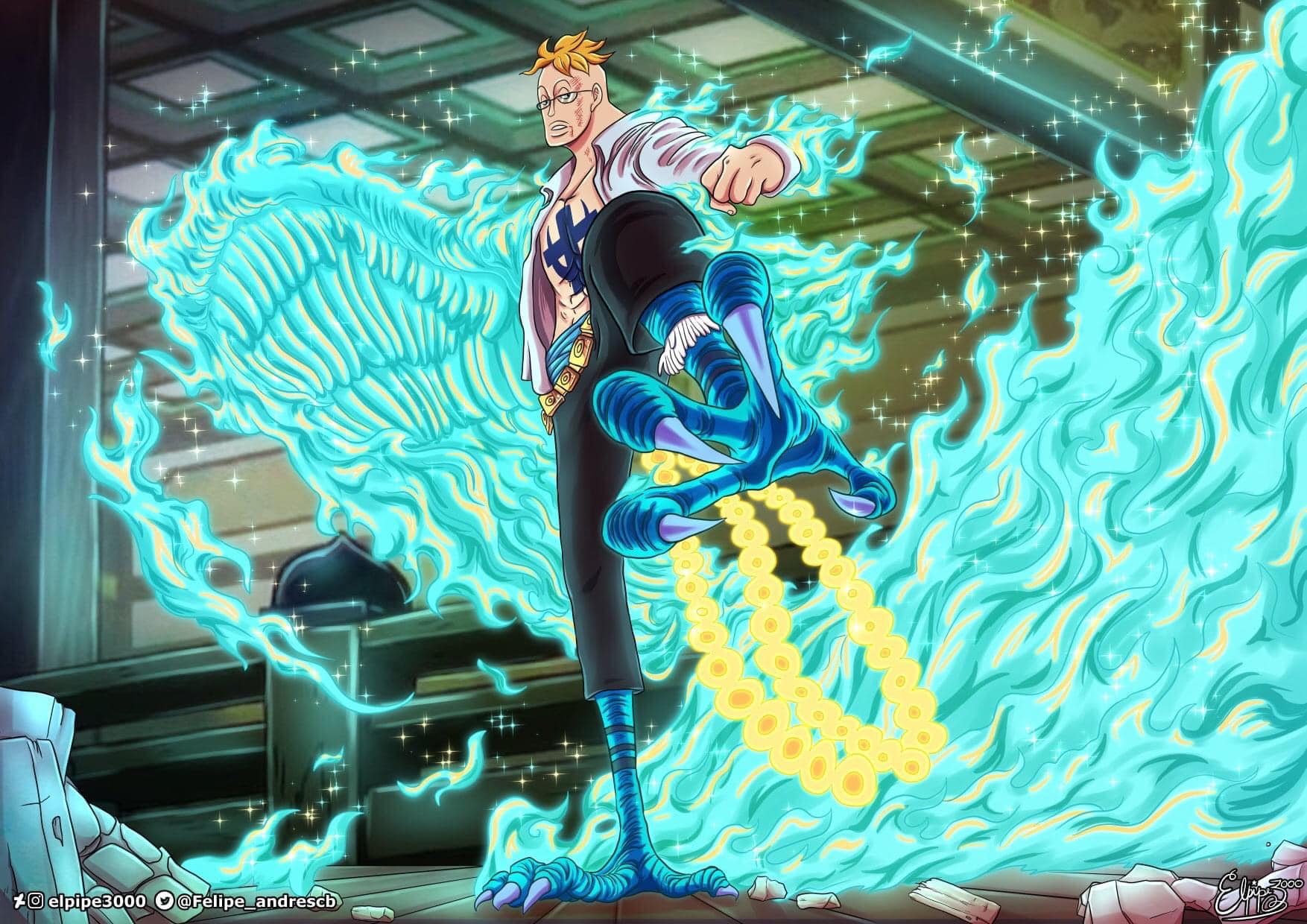 One piece: Marco Is A Goddamn Badass Character