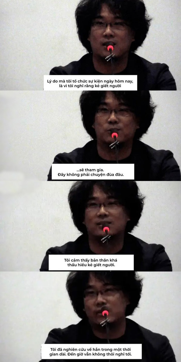 Vụ án hiếp dâm, thảm sát 10 phụ nữ từ 13 - 70 tuổi lên phim, đạo diễn Bong Joon Ho ám chỉ sát nhân tới dự cả họp báo - Ảnh 7.