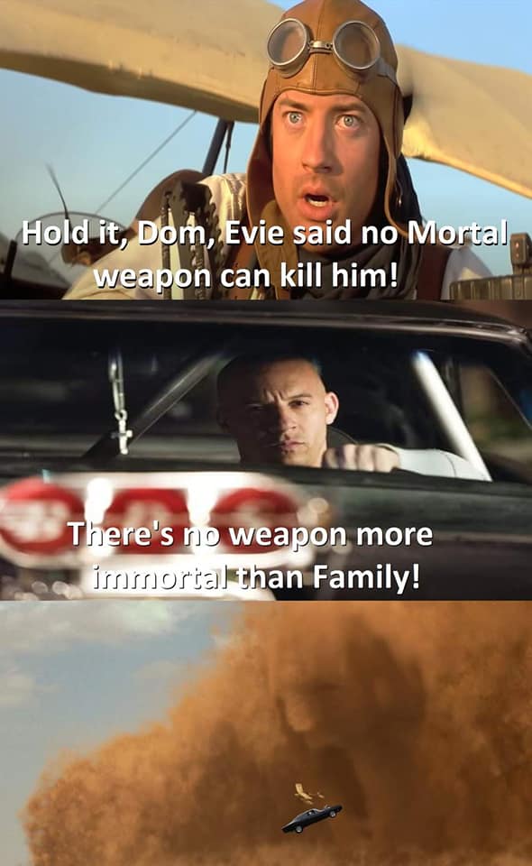 Fast & Furious 9: MXH bùng nổ ảnh chế của gia đình Dom, màn kết hợp sức mạnh ảo diệu mang tầm cỡ vũ trụ - Ảnh 5. Fast & Furious 9: MXH bùng nổ ảnh chế của gia đình Dom, màn kết hợp sức mạnh ảo diệu mang tầm cỡ vũ trụ - Ảnh 5.