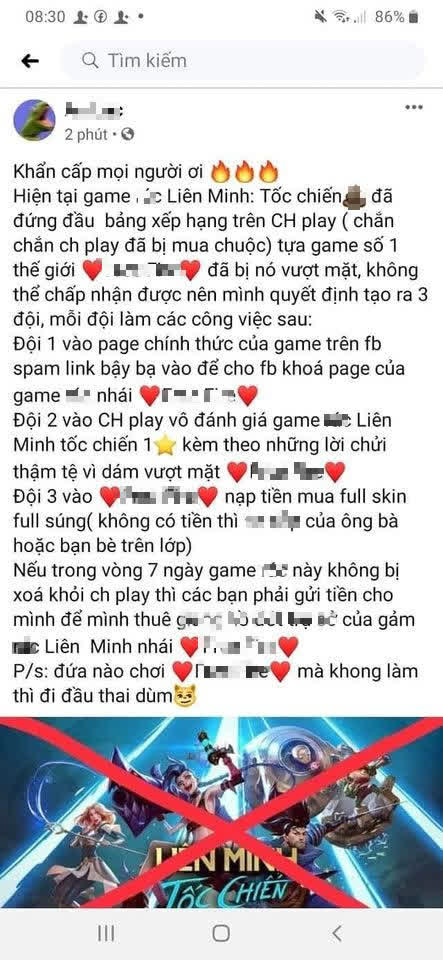 Game thủ đòi kiện và đánh sập LMHT và Tốc Chiến, lộ nguyên hình âm mưu hiểm độc liên quan đến một game Việt - Ảnh 2.