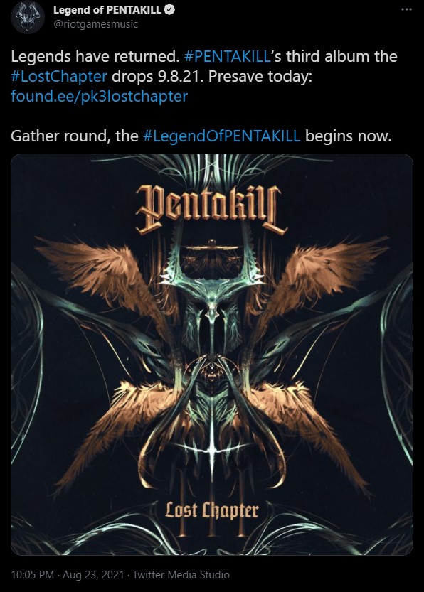 Công ty âm nhạc Riot tung ảnh nhá hàng về nhóm skin PENTAKILL 2021 và công bố tên album thứ 3 - Ảnh 2.