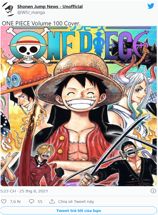 Trang bìa One Piece tập 100 được hé lộ, mở ra một bước ngoặt lớn cho băng Mũ Rơm? - Ảnh 1.