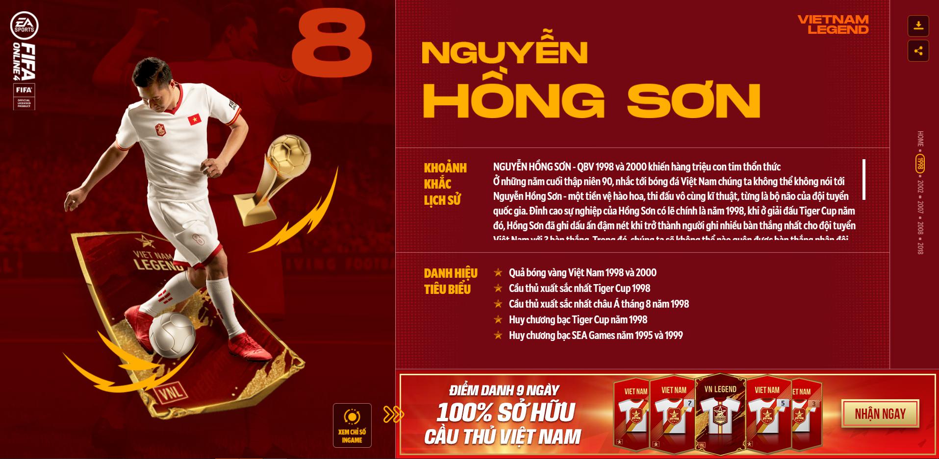 Hồng Sơn và các huyền thoại bóng đá Việt Nam bất ngờ xuất hiện trong FIFA Online 4 - Ảnh 2.