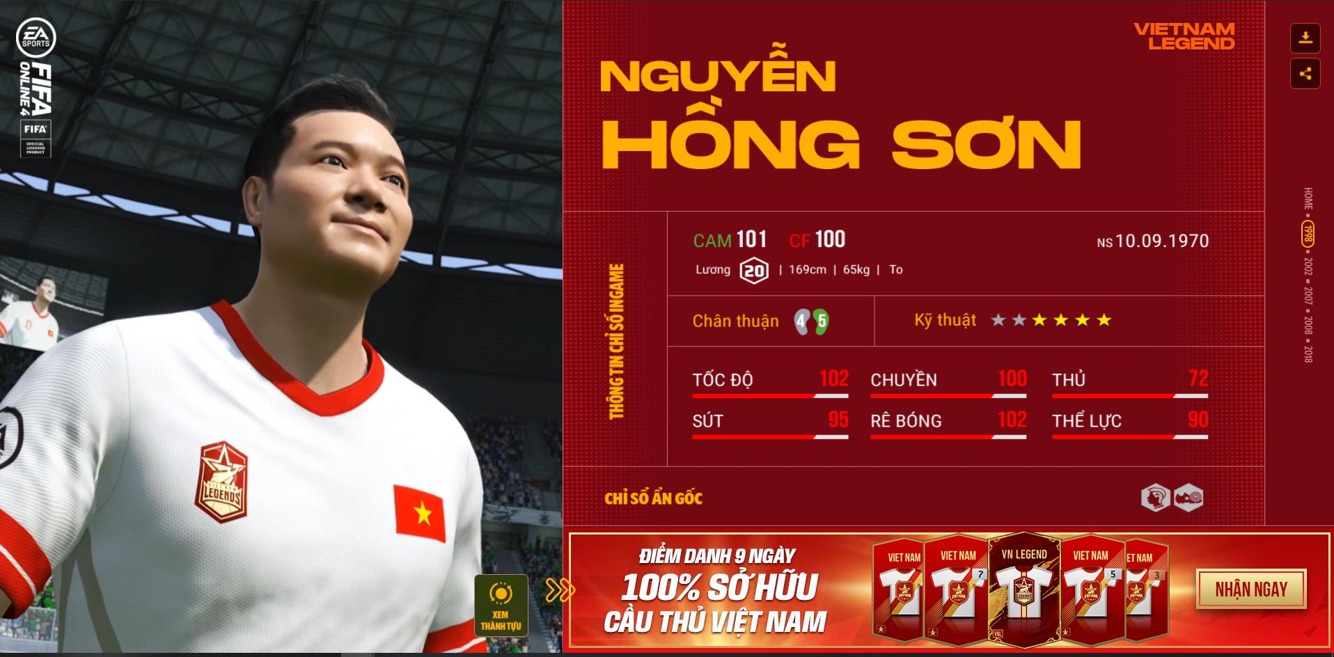 Hồng Sơn và các huyền thoại bóng đá Việt Nam bất ngờ xuất hiện trong FIFA Online 4 - Ảnh 3.
