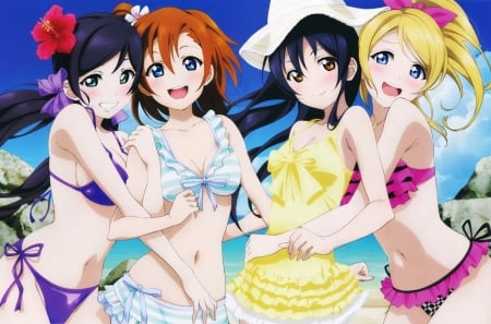 Mùa dịch xem gì, anime Love Live! được nhiều fan yêu thích với những cô nàng nóng bỏng trong bộ đồ bơi - Ảnh 1.