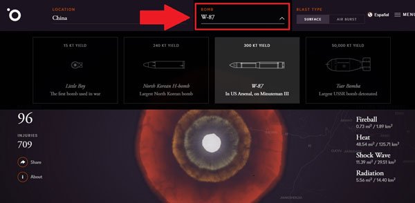 Trang web cho phép bạn thử nghiệm kích hoạt bom hạt nhân - Ảnh 6.