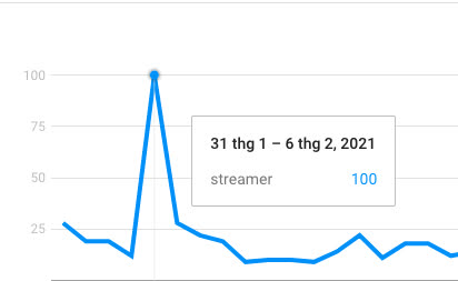 Bất ngờ nhiều thông tin về cụm từ “streamer trên thanh tìm kiếm của Google một năm qua: Mèo 2k4 lọt top tìm kiếm! - Ảnh 4.