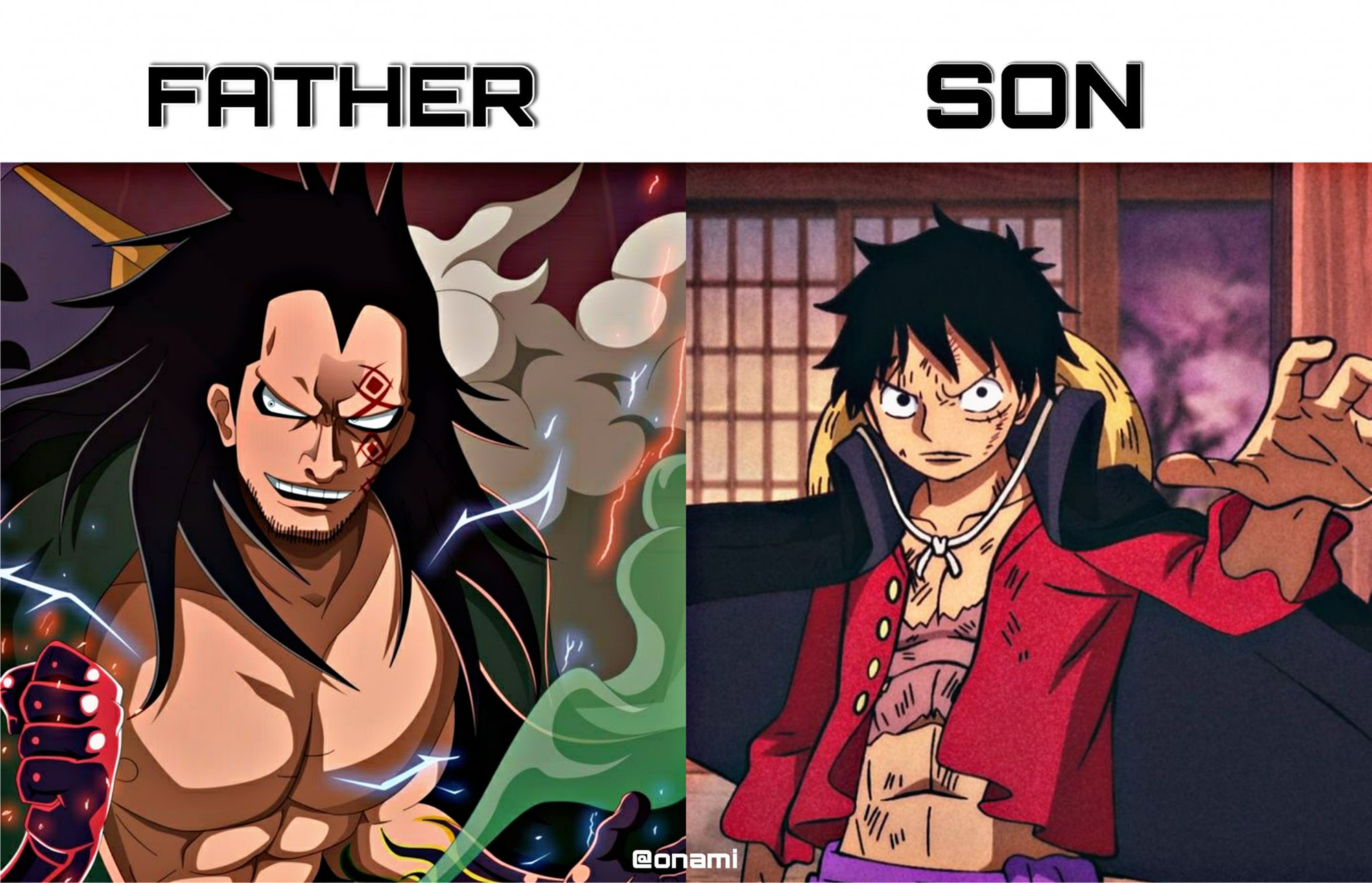 18 famous parentchild pairs in the One Piece world, there are quite a