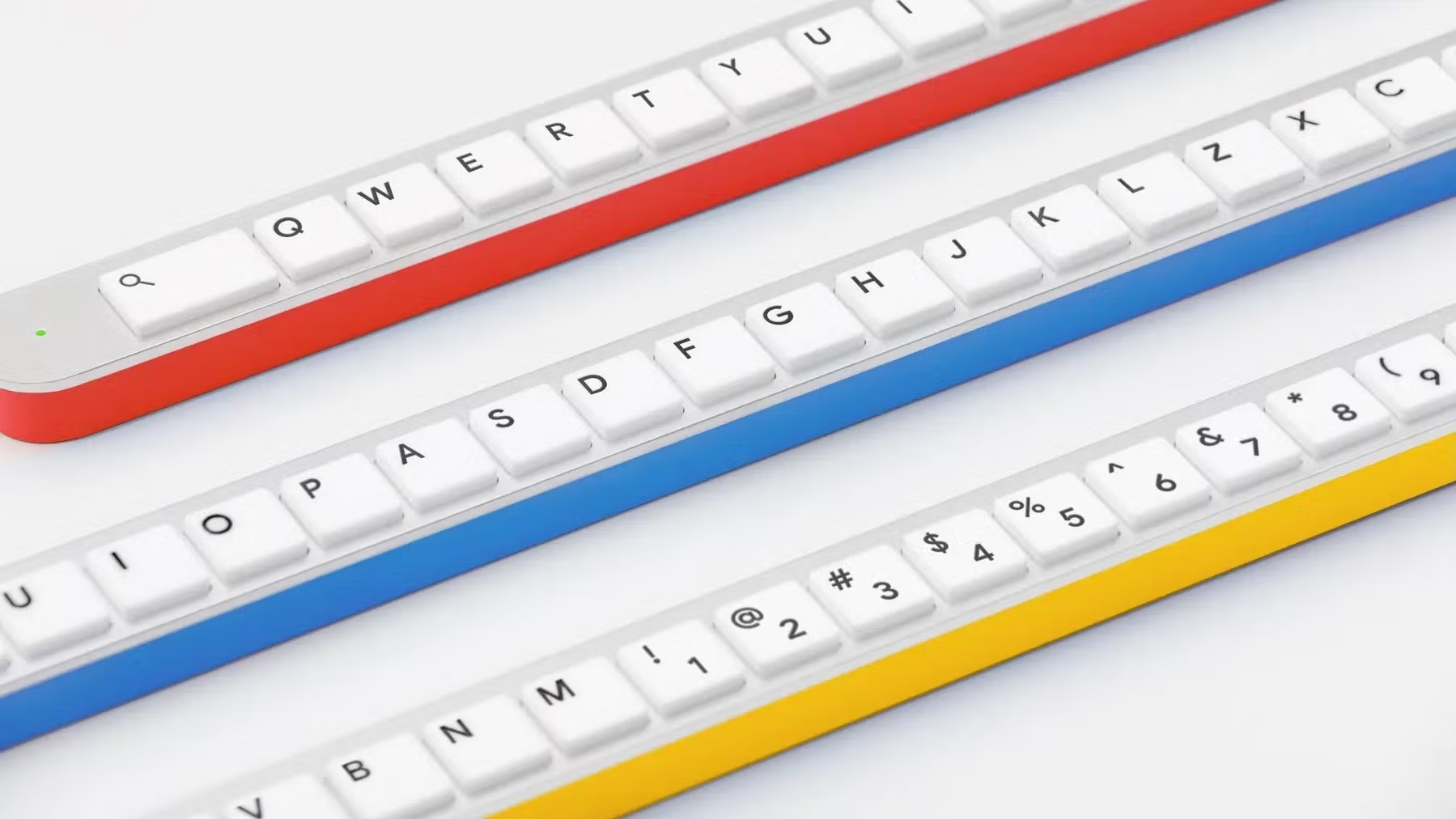 Google ra mắt bàn phím chỉ có một hàng nút duy nhất, dài 1,6 mét - Ảnh 1.