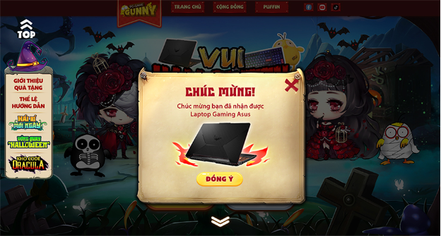 Chơi Halloween - Rinh Laptop Gaming miễn phí, bỏ túi quà độc quyền từ Gunny PC - Ảnh 2. Chơi Halloween - Rinh Laptop Gaming miễn phí, bỏ túi quà độc quyền từ Gunny PC - Ảnh 2.