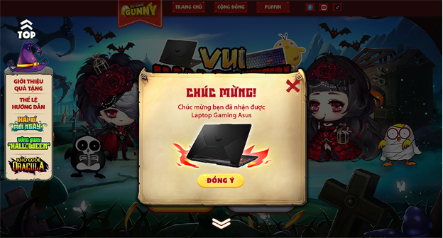 Chơi Halloween - Rinh Laptop Gaming miễn phí, bỏ túi quà độc quyền từ Gunny PC - Ảnh 2.