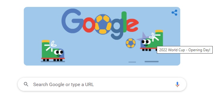 Đồng hành với FIFA World Cup 2022, Google Doodle ra mắt game trực tuyến trên thiết bị di động - Ảnh 1.