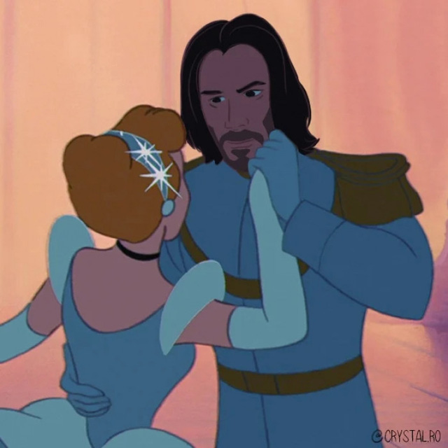 Sẽ thế nào nếu nam diễn viên Keanu Reeves nhập vai các hoàng tử Disney? - Ảnh 2.