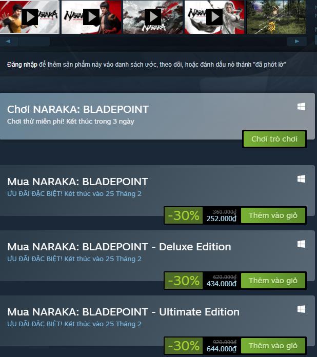 HOT: Naraka: Bladepoint cho chơi thử FREE, giảm giá 30% trên Steam - Ảnh 6.