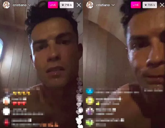 Không nói câu gì cũng hút hơn 400.000 người xem, Ronaldo đã làm gì trong buổi phát sóng trên Instagram? - Ảnh 1.