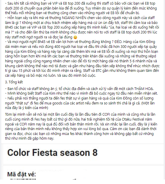 Hậu Color Fiesta 2022: Netizen bức xúc trước BTC vì sự kiện quá lộn xộn, loạn chưa từng thấy! - Ảnh 3.