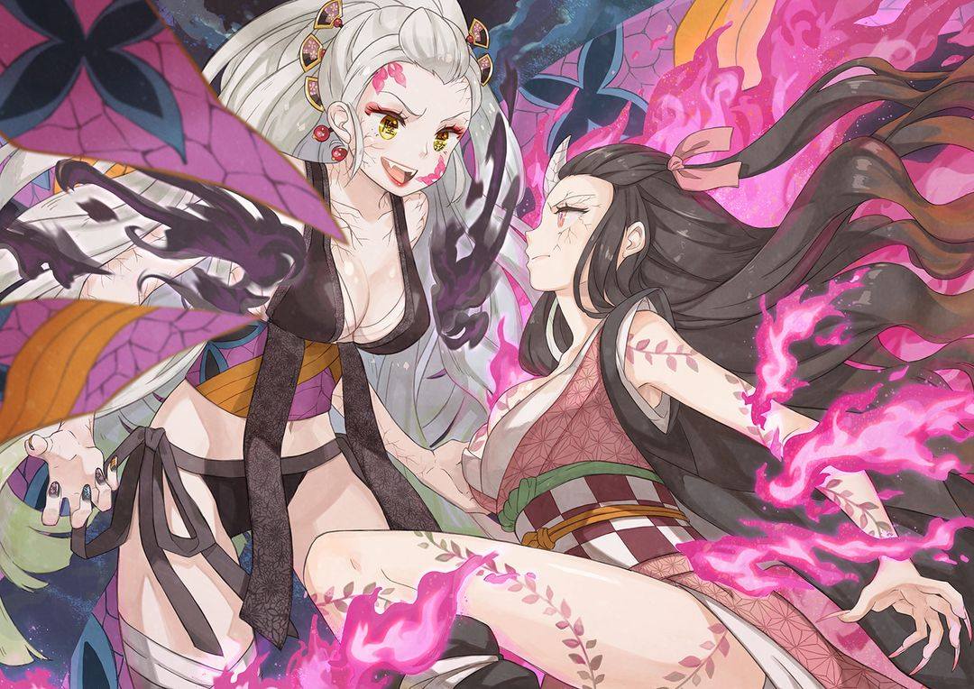 Sau Nhiều Làn Sóng Công Kích, Poster Của Nezuko Và Daki Trong Kimetsu No  Yaiba: Yuukaku-Hen Bị 