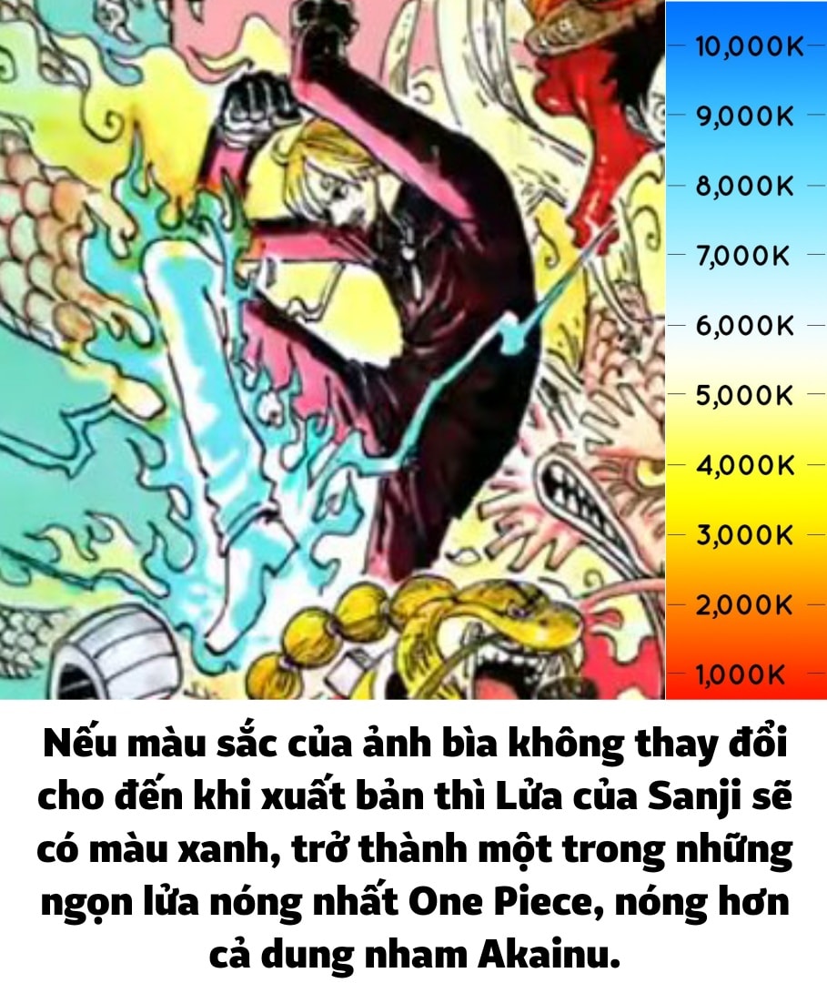One Piece: Xuất Hiện Trên Trang Bìa Tập 102, Ngọn Lửa Chiêu Thức Ifrit  Jambe Của Sanji Có Màu Xanh