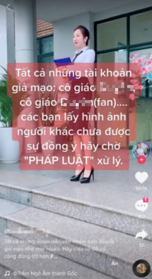 Hot teacher TikTok was taken advantage of her image, set up a sensitive chat group, Hieu PC warned users - Photo 3.