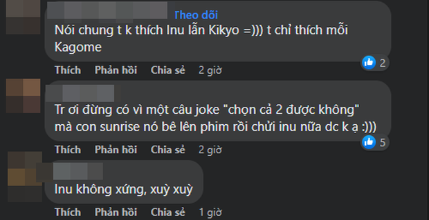 Fan Việt ném đá kịch liệt cặp đôi Inuyasha sau hơn 25 năm, nam chính bị ăn gạch không thương tiếc - Ảnh 4.