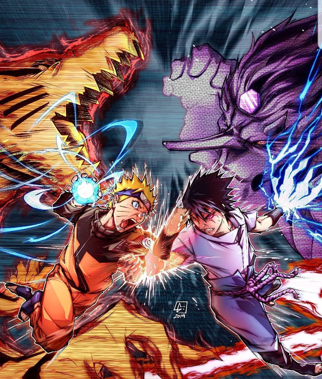 NARUTO VS SASUKE WALLPAPER ( Desktop Background