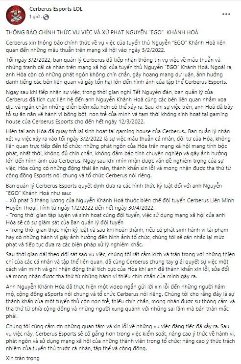 EGO officially flew 3 months of salary because of drama, fans sighed: May does not ban forever like someone - Photo 3.