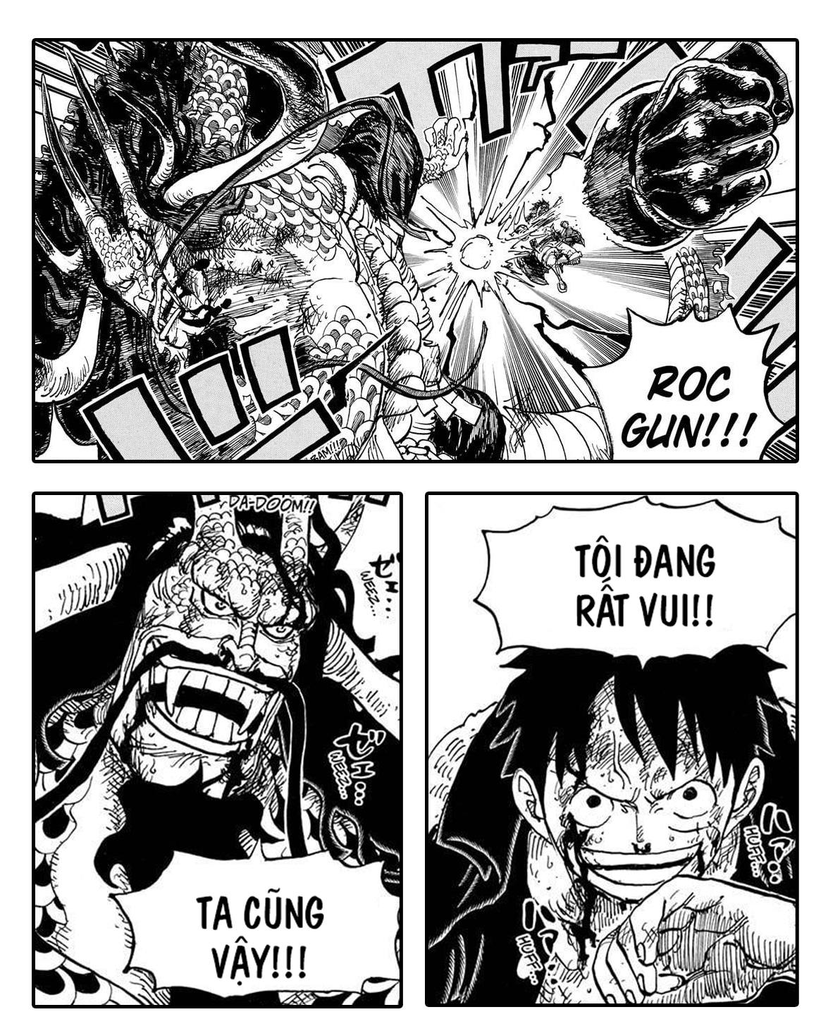 Luffy đấm Kaido: Một hình ảnh đáng kinh ngạc không thể bỏ qua, Luffy đấm Kaido trong One Piece. Đây là một khoảnh khắc cực kỳ hồi hộp và đầy cảm xúc.