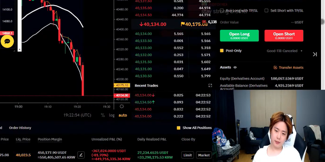   Courageously Long BTC in the middle of the time when the crypto market went down, Korean streamer burned more than 10 million USD after a few hours - Photo 5.