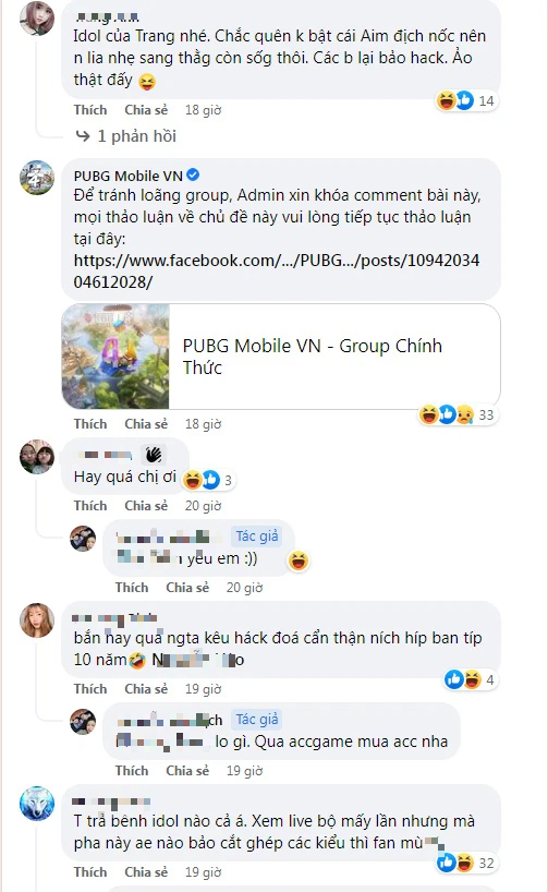 Sốc! Streamer PUBG Mobile nổi tiếng VN, Top 1 server châu Á bị tố dùng hack, admin VNG phải “khóa bình luận”? - Ảnh 4.