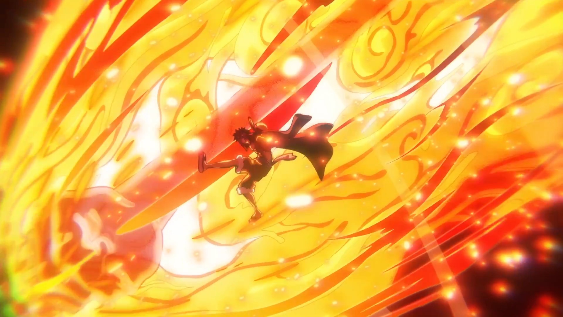 Xem lại ảnh Luffy đấm Kaido vào trận chiến gay cấn nhất