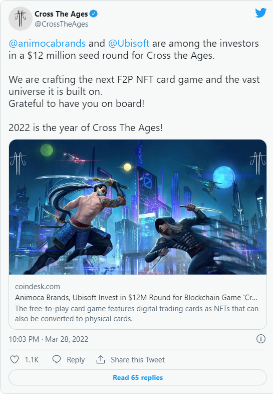 Despite cold gamers, Ubisoft confirmed that it will spend heavily on the NFT Cross The Ages card game - Photo 2.