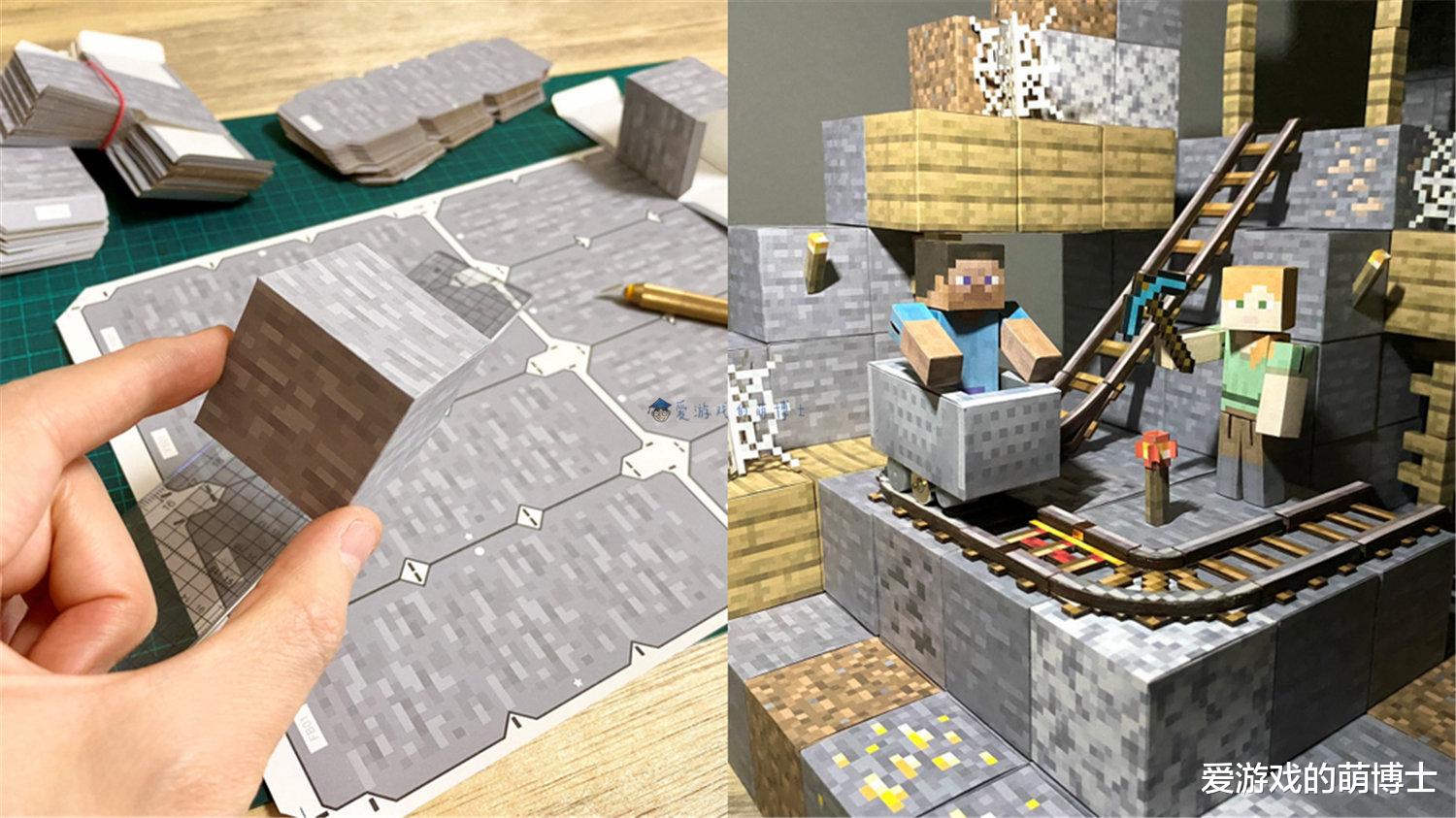 Kỳ công tái hiện Minecraft phiên bản đời thực bằng giấy giống game tới 99  nam game thủ khiến CĐM trầm trồ thán phục vì tay nghề bá đạo