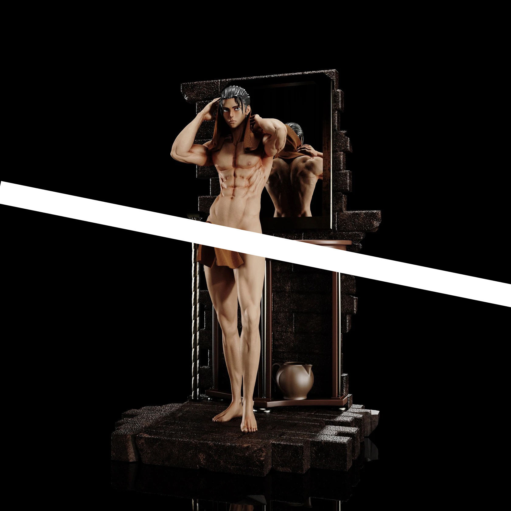 Eren yeager statue naked