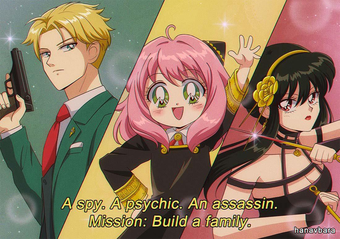 SPY x FAMILY: Gia đình Forger khi được vẽ lại theo phong cách anime thập  niên 90 sẽ thế nào?