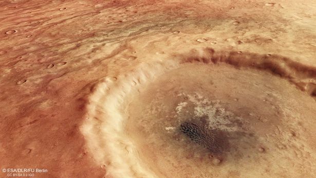 Chiêm ngưỡng miệng núi lửa có hình con mắt tuyệt đẹp vừa được phát hiện trên sao Hỏa - Ảnh 3.
