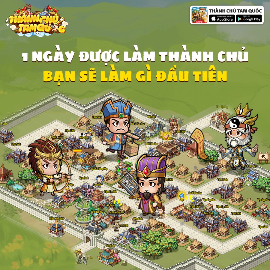 Siêu phẩm độc - lạ - City Lord of the Three Kingdoms chính thức ra mắt, chơi lớn và tặng Iphone 14 pro max cực khủng - Ảnh 3.