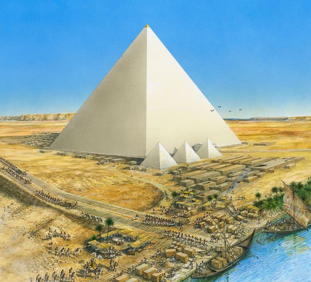  Làm cách nào người Ai Cập cổ di chuyển hàng tấn đá xây kim tự tháp? - Ảnh 2.