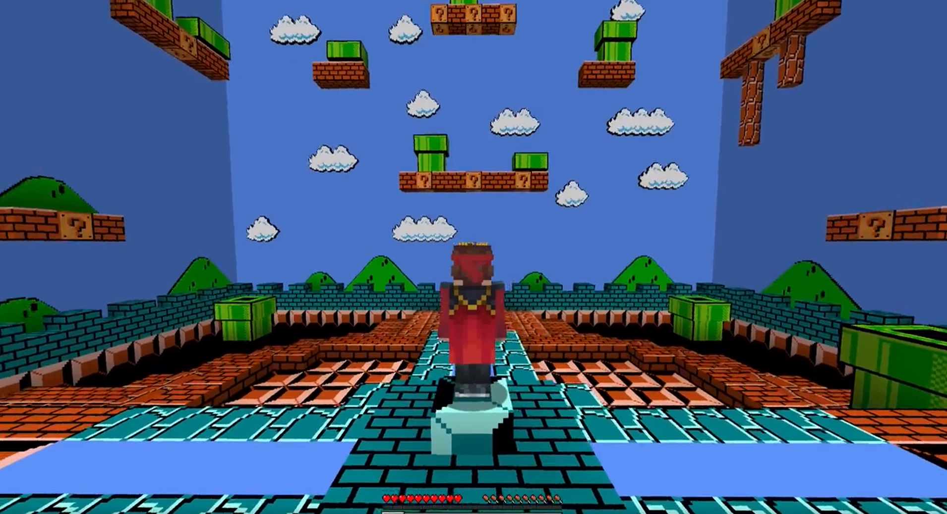 Game thủ tạo game Super Mario Bros 3D trong Minecraft không cần dùng mod, thậm chí còn chơi được - Ảnh 1.