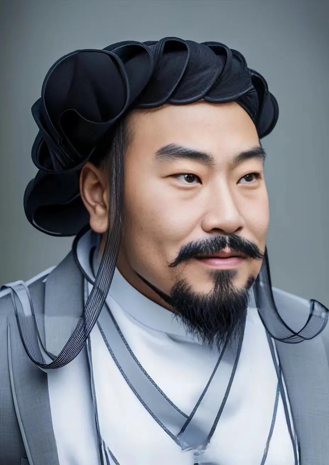 AI redraws Zhuge Liang's portrait, posterity: In the movie, he was handsome and full of temperament, how did the drawing turn out like that?  - Photo 4.