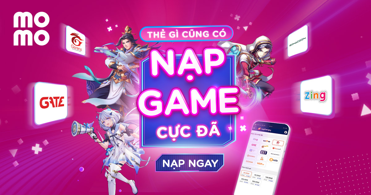 Momo là một trong những ví điện tử nạp game quen thuộc