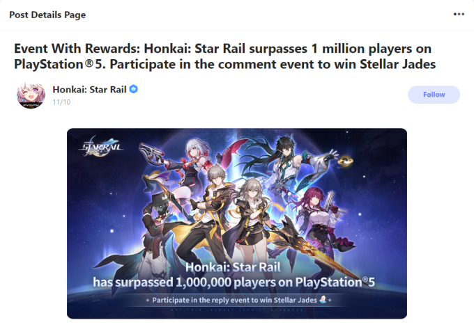 Ngồi không cũng có quà, game thủ Honkai: Star Rail “choáng” vì bất ngờ được NPH thưởng lớn - Ảnh 2.