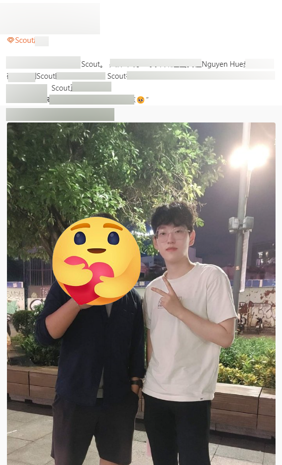 Một fan nam đã gặp được Scout ở phố đi bộ Nguyễn Huệ