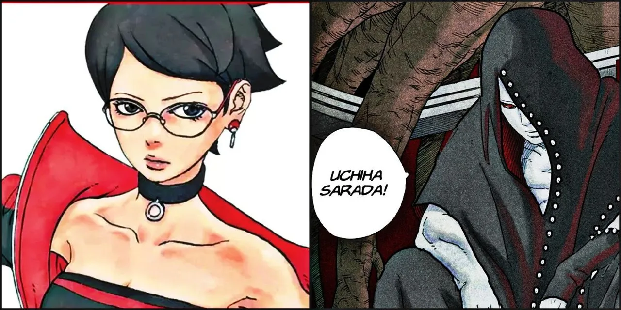 Boruto: Uchiha Sarada dùng Mangekyo Sharingan đối mặt với bản sao của Sasuke- Ảnh 1.