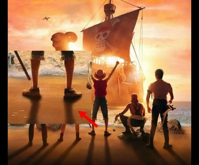 4 điều thú vị trong poster One Piece live-action, Luffy'xuất ngoại' bị đổi ngay 1 thứ - Ảnh 3.