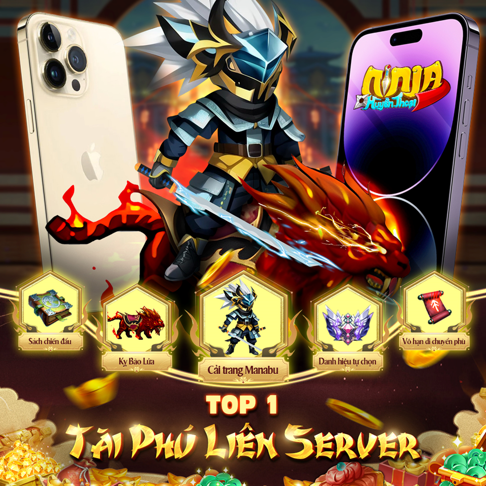 Ninja Huyền Thoại chính thức ra mắt, hóa thân Kiếm Sĩ đại chiến cùng Thập Nhị Nguyệt Quỷ và đua Top nhận iPhone14 Pro Max - Ảnh 7.