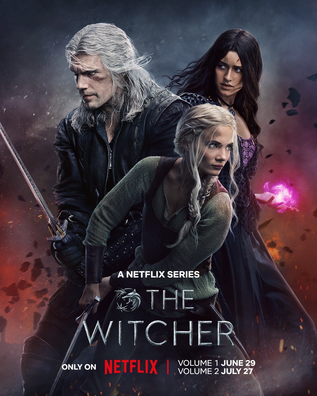 The Witcher tung teaser đầu tiên cho mùa 3, hé lộ màn rượt đuổi căng thẳng giữa binh đoàn bóng ma Wild Hunt và Ciri - Ảnh 2.